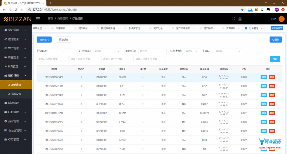 国际运营版Java区块链交易所源码币币+法币+永续+期权+机器人插图10