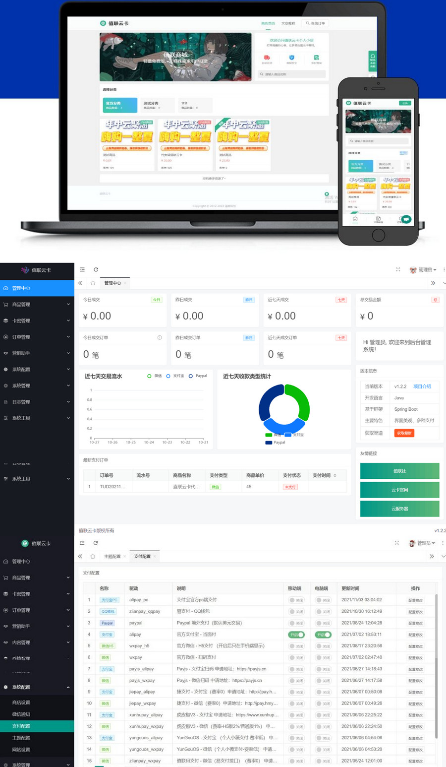 开源版值联云卡自动售卡商业系统v2.0.0+图文搭建教程-ASP300源码